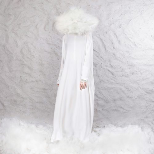 Umrah Edition - Shadee Abaya B/White