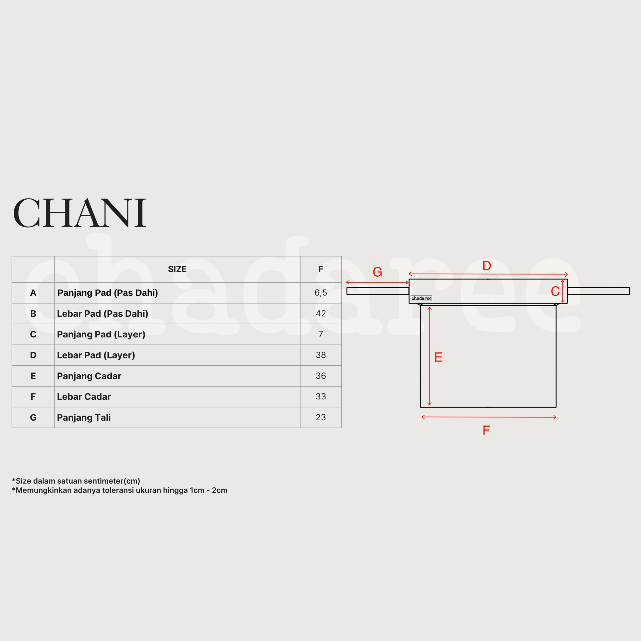 Revised Chani Poni (niqob) - Image 2